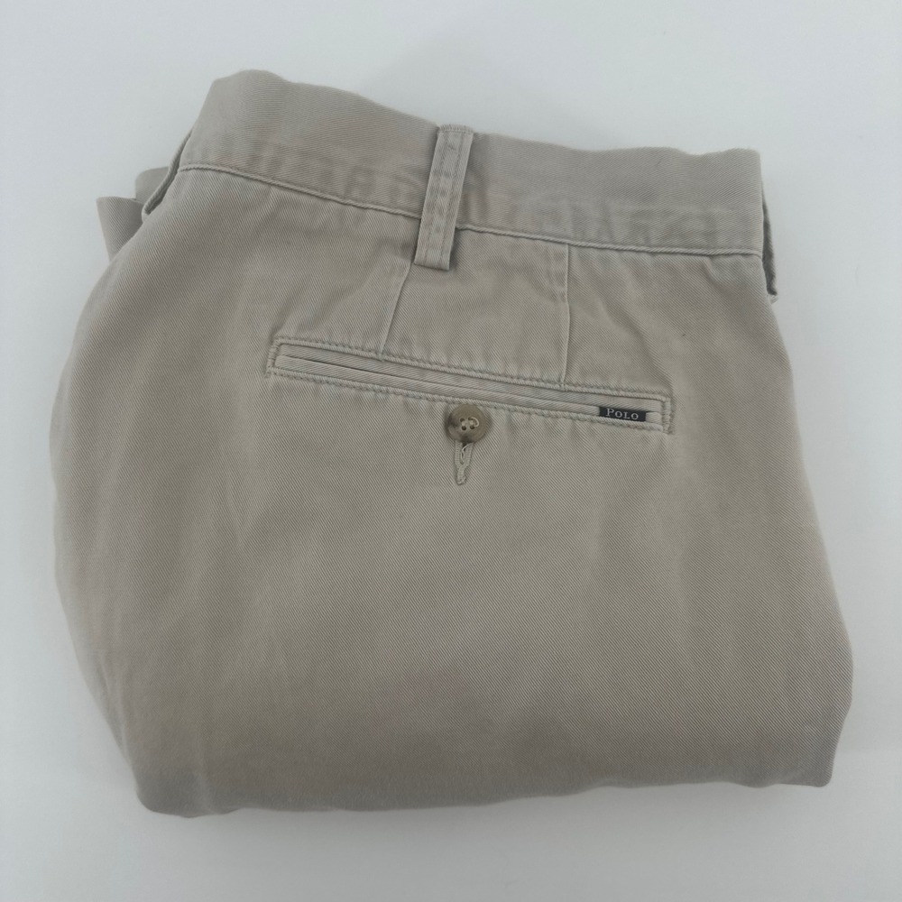 Polo Ralph Lauren Chino Shorts Mens 36 Tan Khaki Classic Fit Cotton Twill